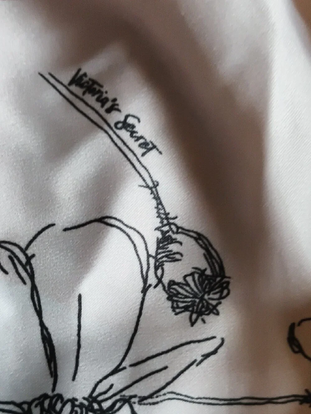 Victoria's Secret Silk Lounge Pants with Neon Pink & Coral Floral Print S NWOT - Picture 7 of 8